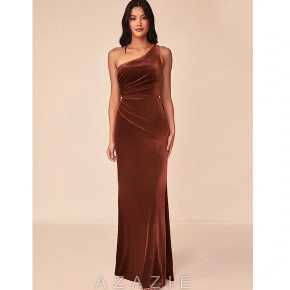 stop dresser drawers falling out Wedtrend Women Bridesmaids Mermaid One Shoulder Long Velvet Bridesmaid  Formal Evening Dress with Slit – WEDTREND main image 1